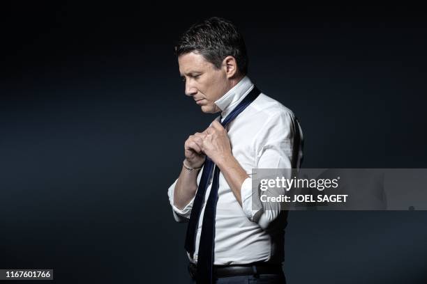 La Republique en Marche candidate for the Paris 2020 mayoral election Benjamin Griveaux , poses during a photo session in Paris on September 11, 2019.