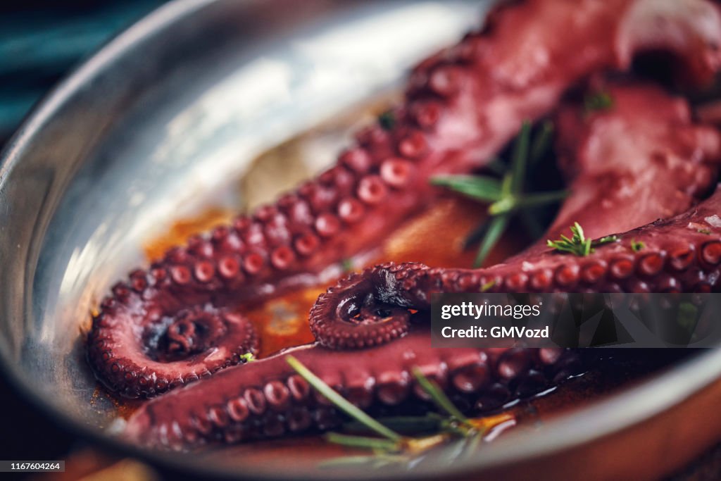 Octopus Tentacles with Sea Salt and Fresh Lemon