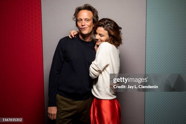 Actors August Diehl and Valerie Pachner from 'A Hidden Life' are photographed for Los Angeles Times on September 8, 2019 at the Toronto International...