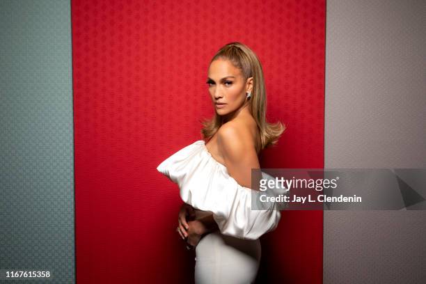Actress Jennifer Lopez from 'Hustlers' is photographed for Los Angeles Times on September 8, 2019 at the Toronto International Film Festival in...