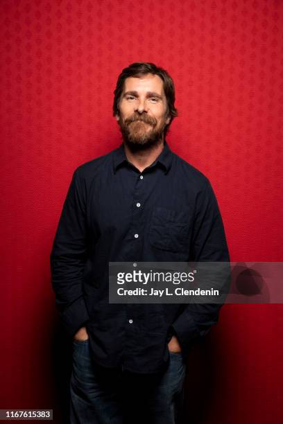 Actors Christian Bale from 'Ford v Ferrari' is photographed for Los Angeles Times on September 8, 2019 at the Toronto International Film Festival in...