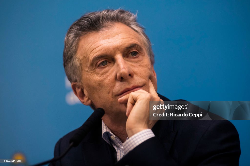 Mauricio Macri Speaks After Primary Presidential Elections