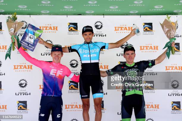 Podium / Lawson Craddock of The United States and Team EF Education First / James Piccoli of Canada and Team Elevate-KHS Pro Cycling / Serghei...
