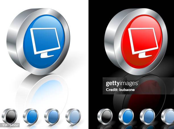 Computer Monitor 3d Royalty Free Vector Art High-Res Vector Graphic ...
