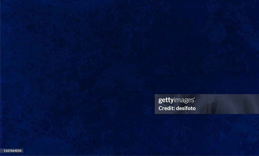 Horizontale vector illustratie van een lege vlekkerig donker marineblauw gekleurde getextureerde achtergrond