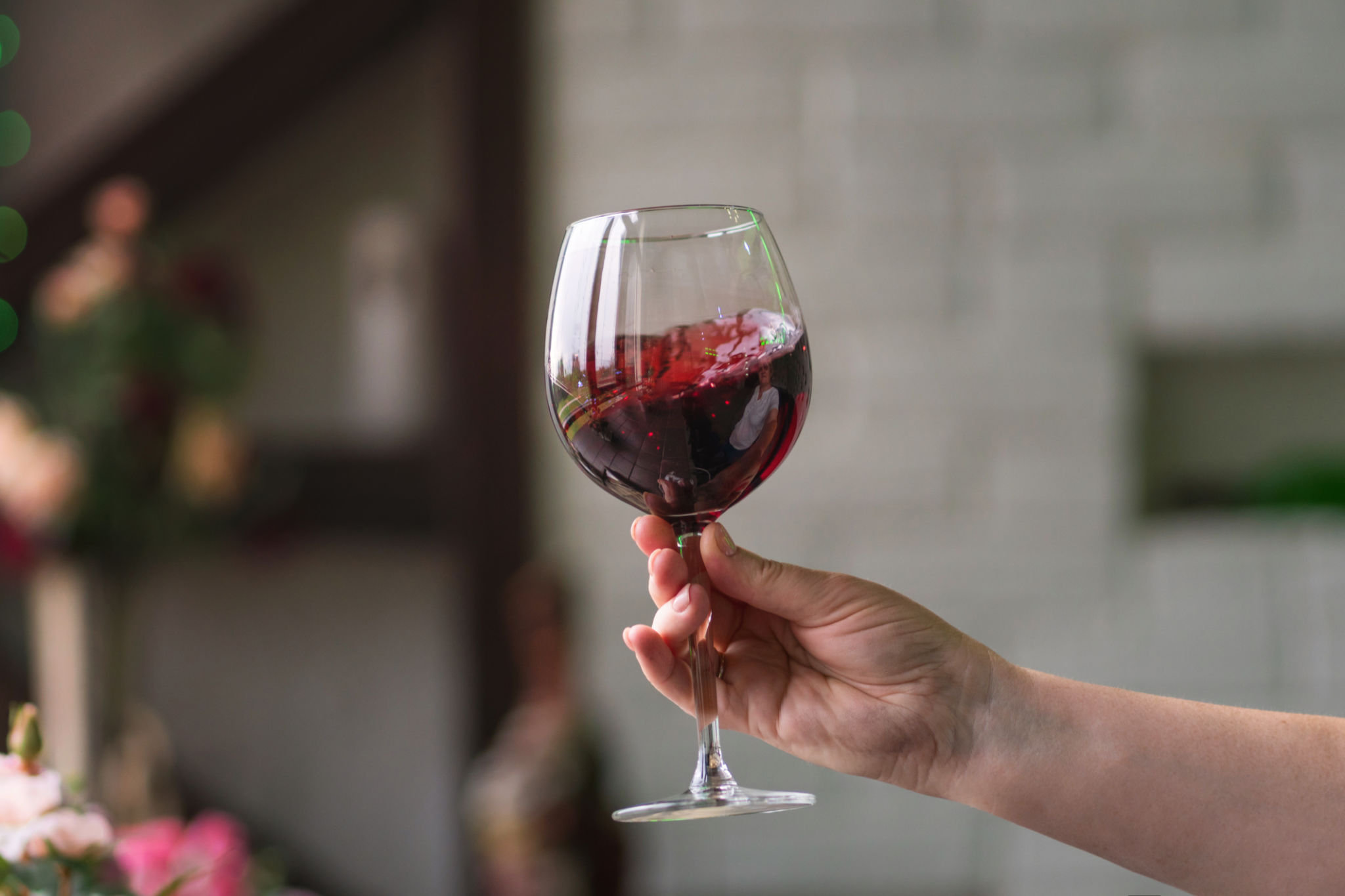swirling wine