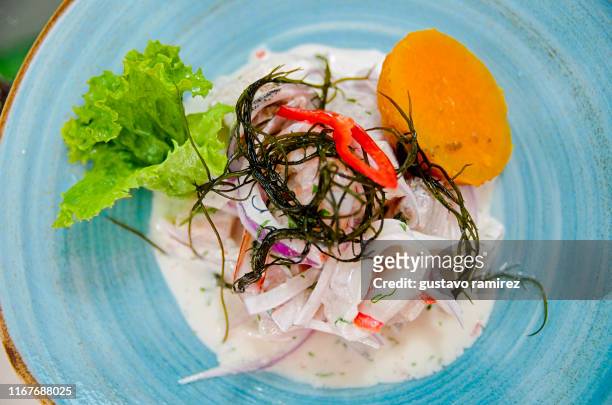 cebiche seafood - peruvian culture 個照片及圖片檔