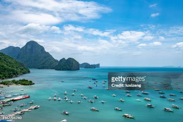 beautiful ei nido landscaps in palawan, philipines - ei stock pictures, royalty-free photos & images