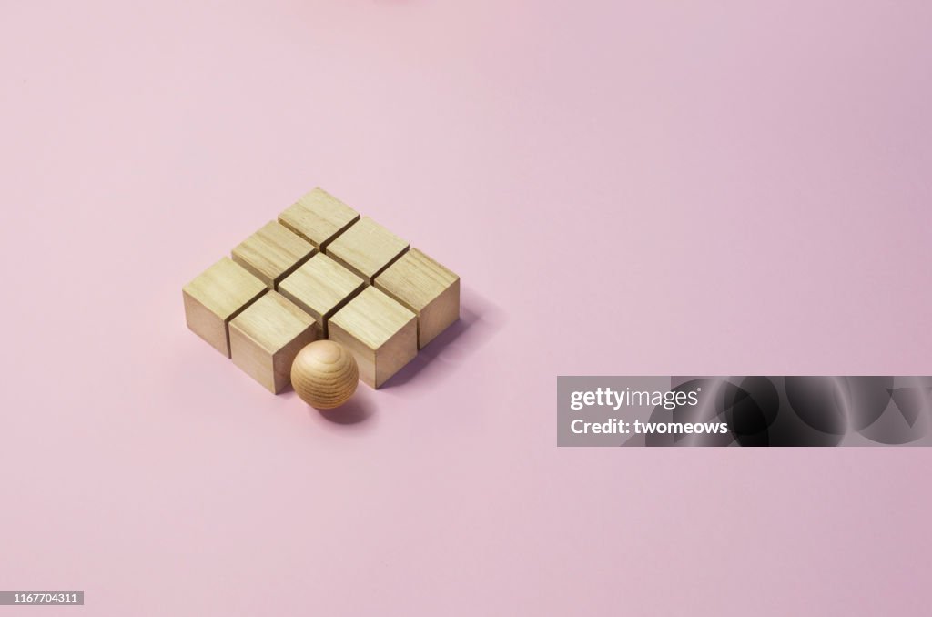 Singled out conceptual still life.