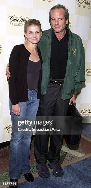 Desi Arnaz Jr. And his daughter Haley arrive at the Carl Wilson benefit concert October 14, 2001 at the El Rey Theatre in Los Angeles, CA.