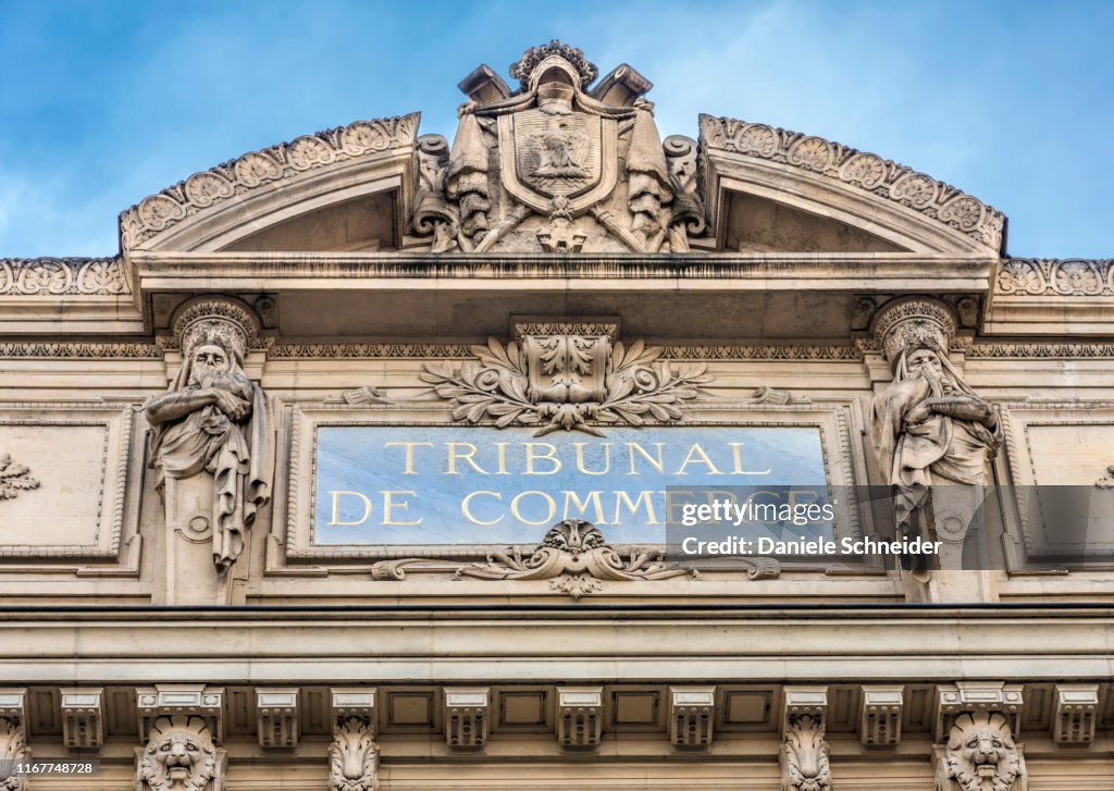 France, Paris, 4th arrondissement, Ile de la Cite, Tribunal de Commerce (Commercial court), Quai de la Corse