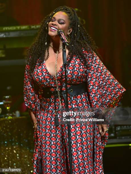 Singer Jill Scott performs at the at Fox Theater on August 12, 2019 in Atlanta, Georgia.