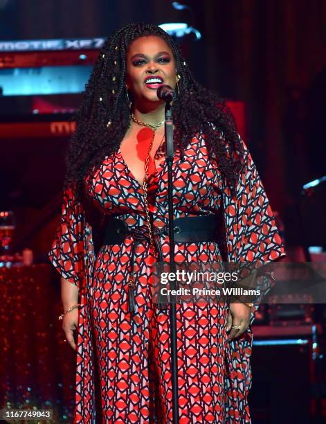 Singer Jill Scott performs at the at Fox Theater on August 12, 2019 in Atlanta, Georgia.