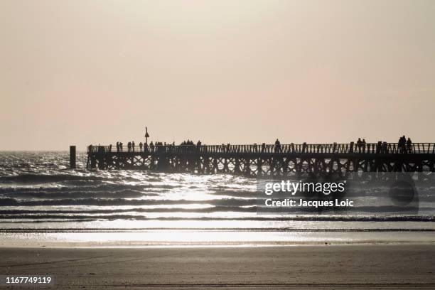 france, saint-jean-de-monts, 85, the pier. - vendée photos et images de collection