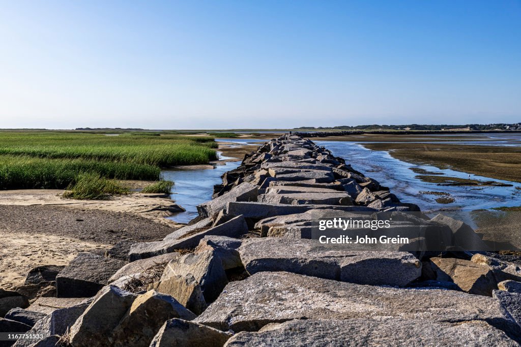Jetty leading to Wood End Lighthouse...