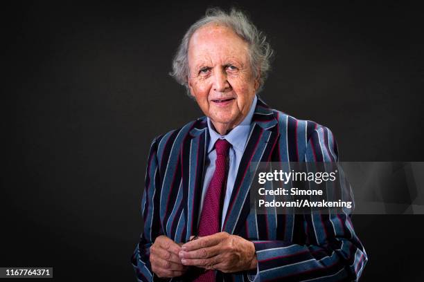 British-Zimbabwean writer and Emeritus Professor of Medical Law at the University of Edinburgh Alexander McCall Smith attends a photo call during...