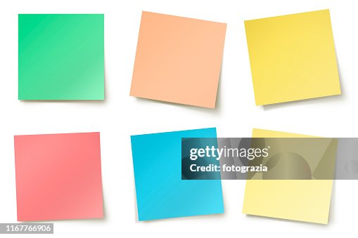 Various Color Adhesive Notes Various Color Adhesive Notes