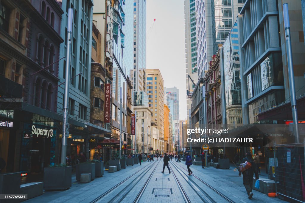 Street Scene in Sydney City | New South Wales | Australia