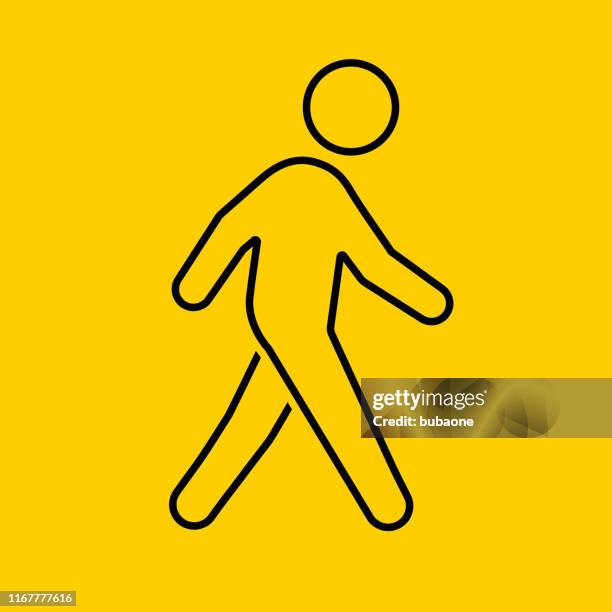 icon of a man walking - walking stock illustrations