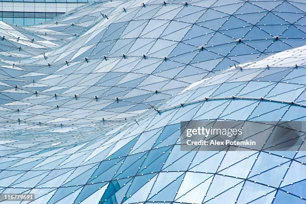 moderna arquitetura: terraços de ouro - architecture structure imagens e fotografias de stock