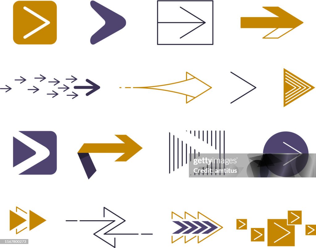 Virtual Arrows Digital Arrows High-Res Vector Graphic - Getty Images