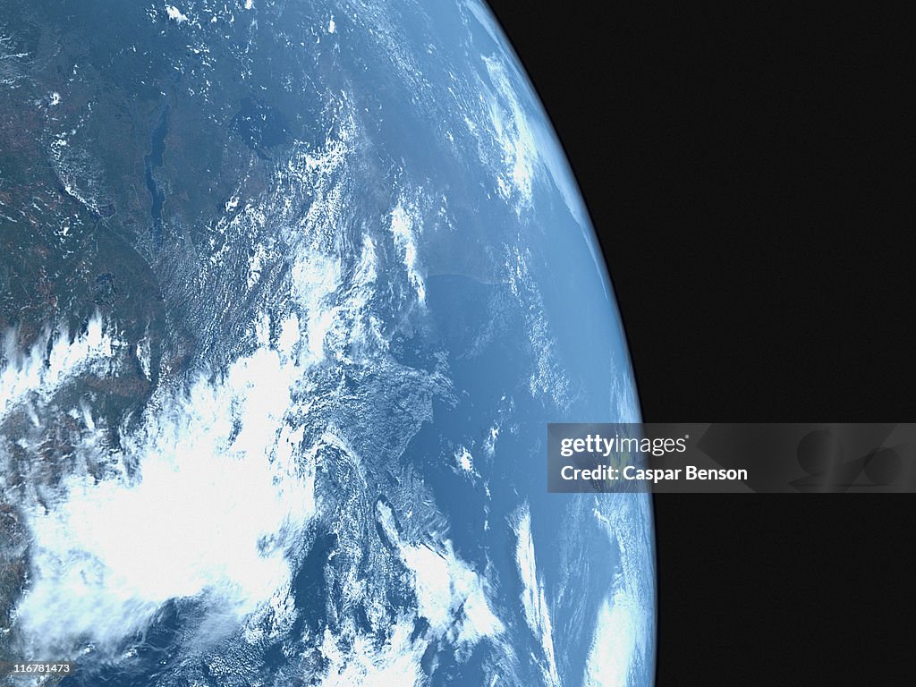 Planet earth, satellite view