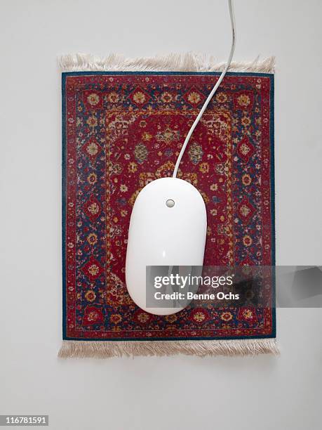 mouse on the magic carpet. - 空飛ぶ絨毯 ストックフォトと画像