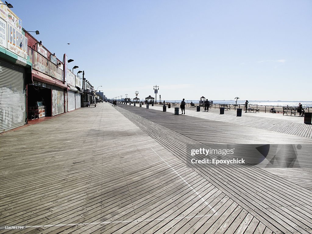 The boardwalk, Coney Island, New York, USA
