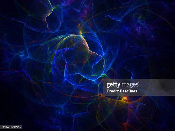 abstrackt art - glowing electric lines - atom fusion stock pictures, royalty-free photos & images