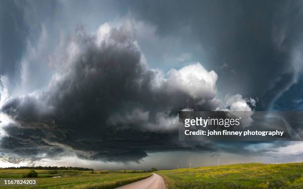 tornado warned supercell thunderstorm, four corners (wy) usa - dark cloud stock pictures, royalty-free photos & images