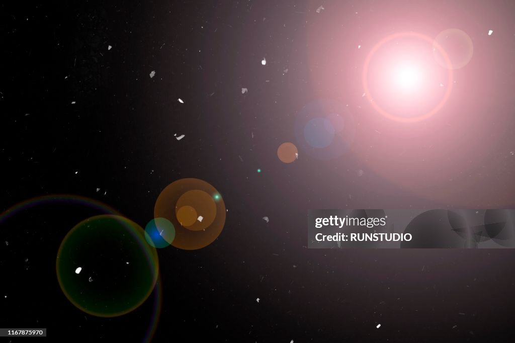 Light effect on marble