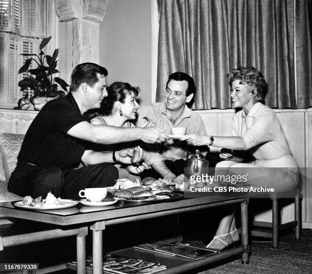 David Janssen, lead star of the CBS television detective drama, Richard Diamond, Private Detective, is relaxing at home. Los Angeles, CA. David...