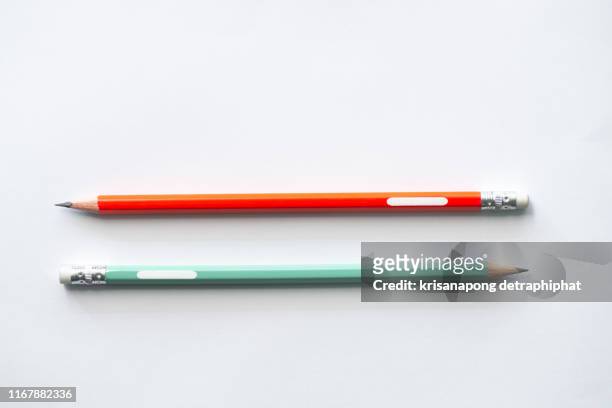 pencil on a white background - stift freisteller stock-fotos und bilder