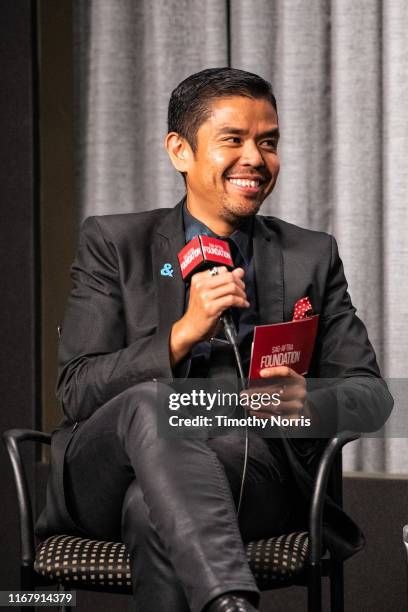 Dino Ramos speaks during SAG-AFTRA Foundation Conversations with "Orange Is The New Black" at SAG-AFTRA Foundation Screening Room on August 13, 2019...