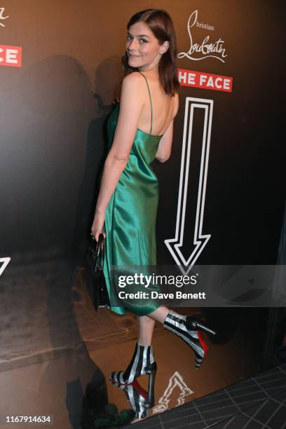 Amber Anderson attends the LFW opening party hosted by Christian Louboutin & The Face at Jack Solomons on September 13, 2019 in London, England.