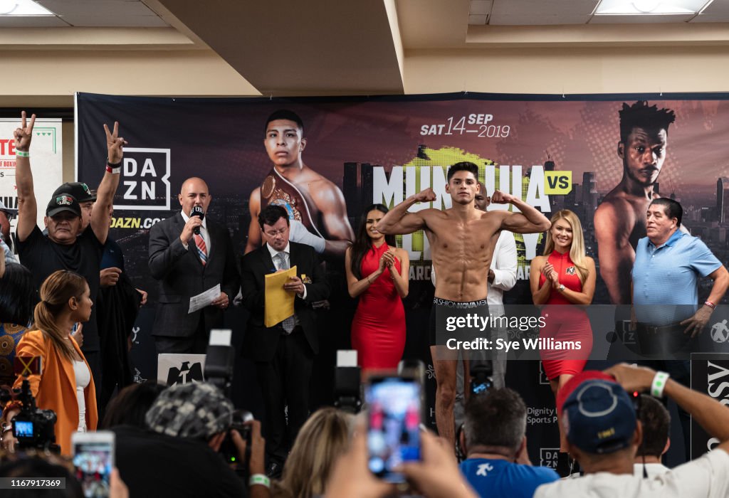 Ryan Garcia v Avery Sparrow - Weigh In