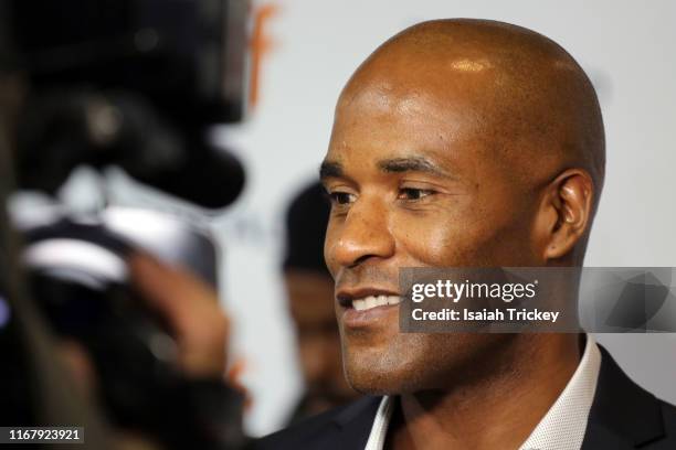 LaMonica Garrett attends the "Clemency" premiere during the 2019 Toronto International Film Festival at Roy Thomson Hall on September 13, 2019 in...