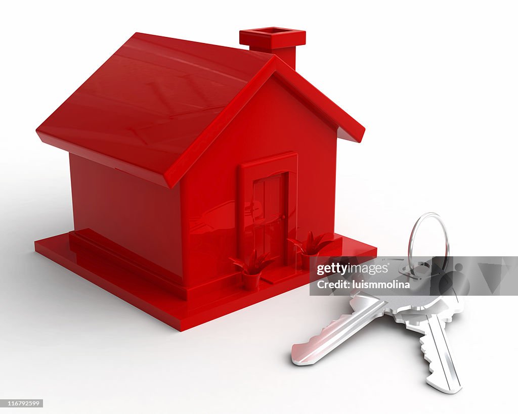 Schlüssel und Red House
