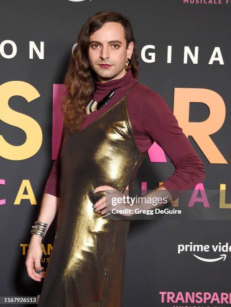 Jacob Tobia arrives at the LA Premiere Of Amazon's "Transparent Musicale Finale" at Regal LA Live on September 13, 2019 in Los Angeles, California.