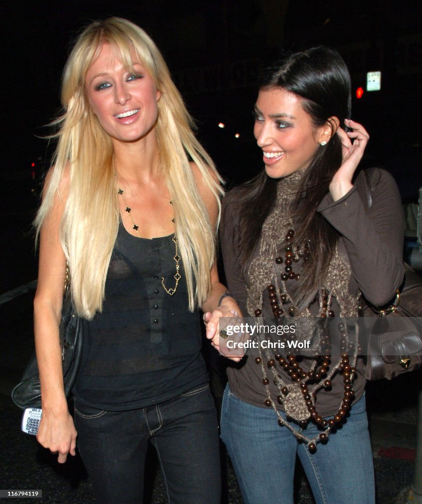 Paris Hilton and Kim Kardashian Sighting in Los Angeles - January 3, 2007