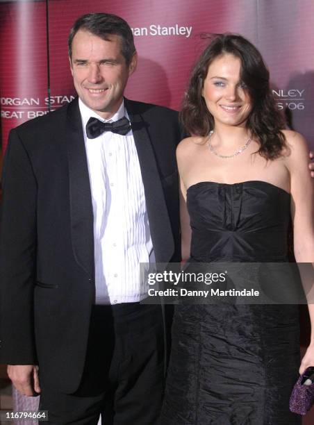 Alan Hansen and Guest during Great Britons 2006 - Inside Arrivals at Guildhall in London, Great Britain.