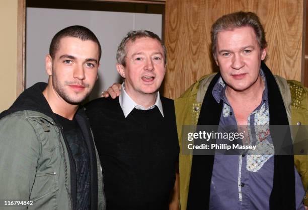 Shayne Ward, Louis Walsh and Johnny Logan during "The Late Late Show" - January 18, 2007 at RTE Studios in Dublin, Ireland.