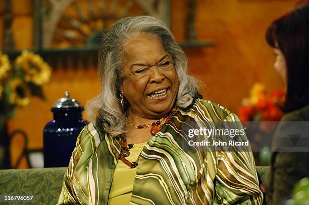 Della Reese during Della Reese Visits the Hallmark Channel's "Naomi's New Morning" - January 26, 2007 at Metropolis Studios in New York City, New...