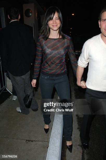 Amy Smart during Pamela Anderson Sighting at Area Club - January 27, 2007 at Area in Beverly Hills, California, United States.