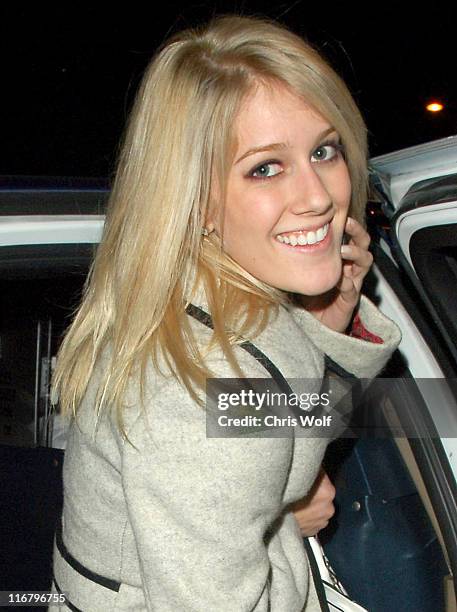 Heidi Montag during Lauren Conrad's 21st Birthday Party at Area - Outside Arrivals at Area in Los Angeles, California, United States.