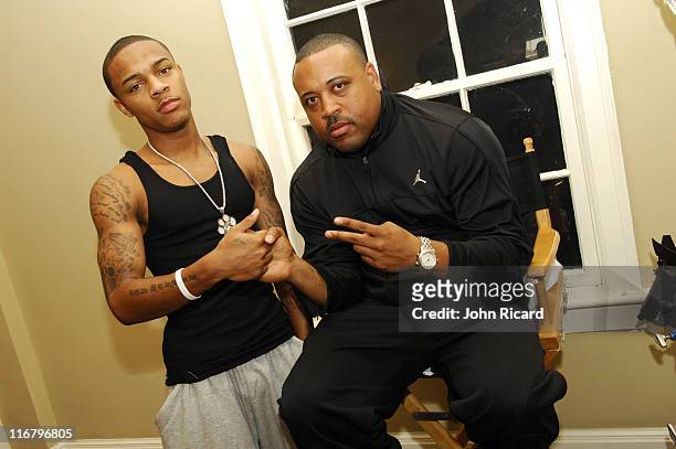 Bow Wow and director Bryan Barber during Bow Wow on the Set of "Outta My System" Music Video Featuring T-Pain - February 3, 2007 at Metropolis...