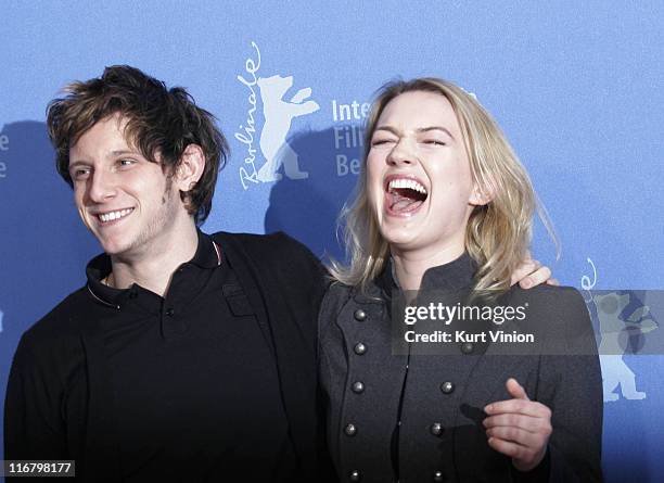 Jamie Bell and Sophia Myles during The 57th Berlin International Film Festival - "Hallam Foe" Photocall at Grand Hyatt in Berlin, Germany.