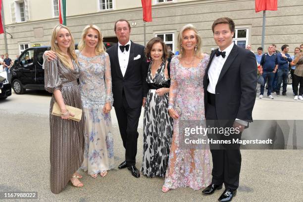 Princess Theresa zu Leiningen, Princess Gabriele zu Leiningen, Jürgen Kellerhals, Ann-Katrin Bauknecht, Renate Thyssen-Henne and Prince Aly Muhammad...
