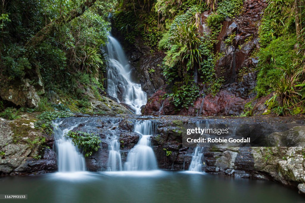Elabana Falls - Rainforest Waterfall in Lamington National Park Australia