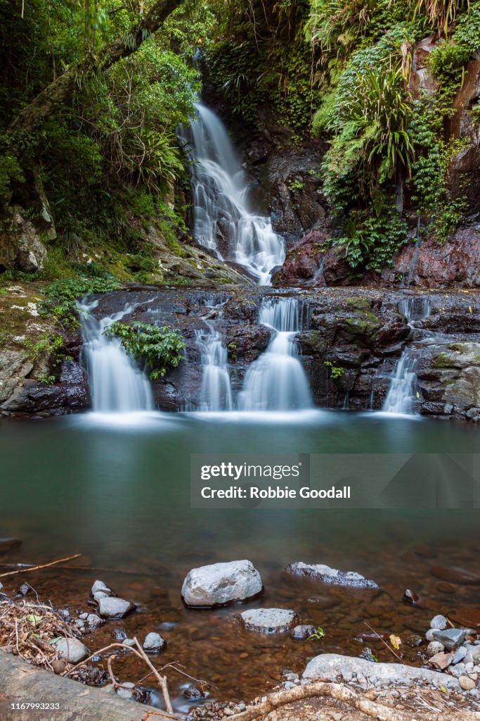 Elabana Falls - Rainforest Waterfall in Lamington National Park Australia